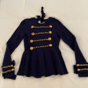 Twelve by twelve navy sweater with hardware